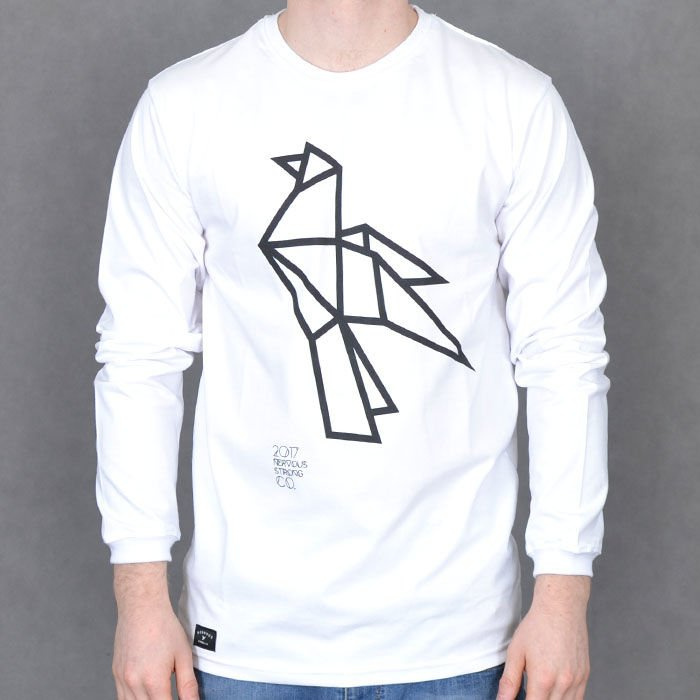Koszulka LS Nervous Su17 Origami Wht