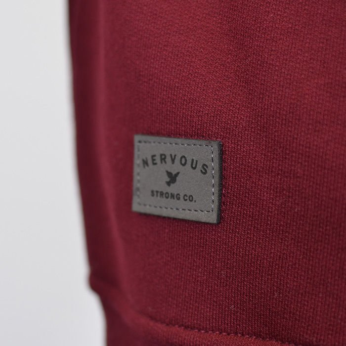 Bluza Nervous Crew Fa17 Map maroon