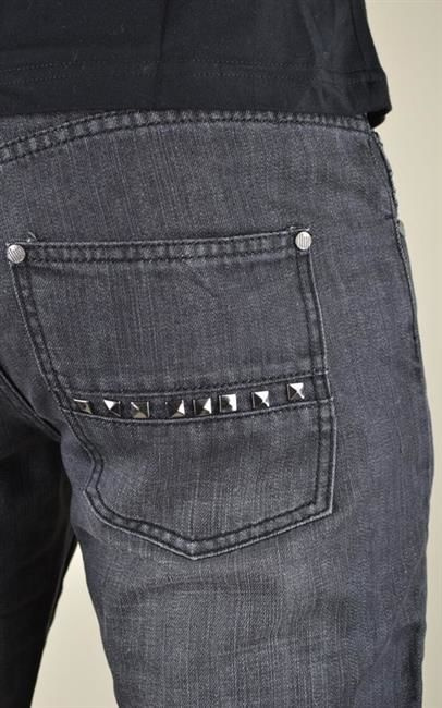 BLUD SPODNIE JEANS DARKNESS BLK