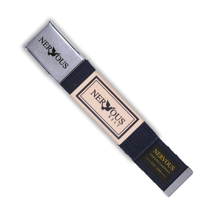Pasek Parciany Nervous Classic Black / Silver