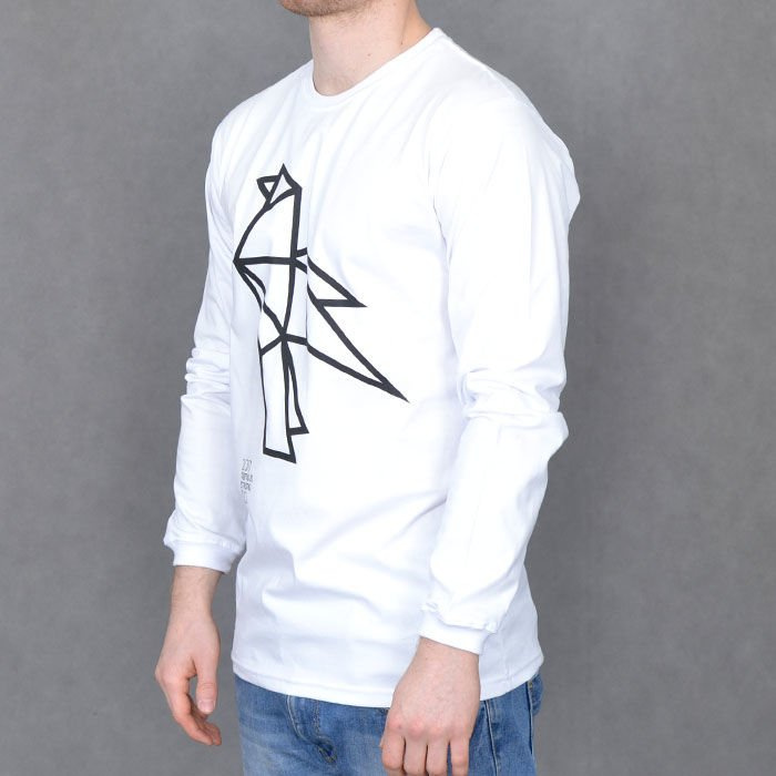 Koszulka LS Nervous Su17 Origami Wht