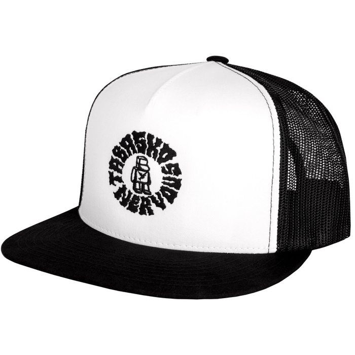 Czapka Truckerka Nervous X Tabasko Round  Blk/Wht