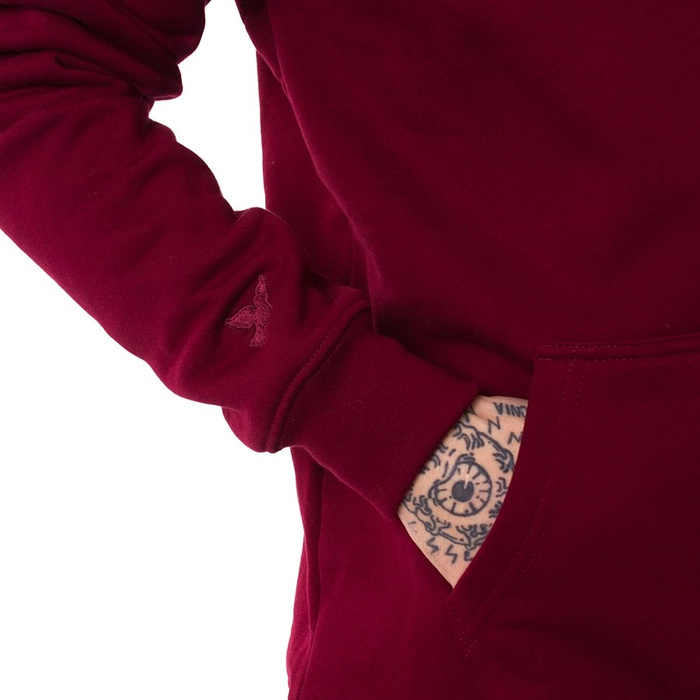 Bluza męska z kapturem Nervous Hood FA19 Classic acid / maroon