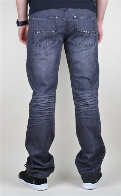 BLUD SPODNIE JEANS DARKNESS BLK