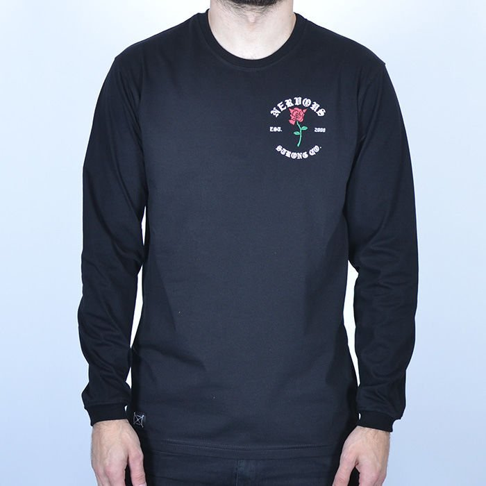 Koszulka LS Nervous Fa17 Rose blk