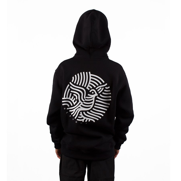 Bluza Męska Sp20 Z Kapturem Nervous Ribbons Black