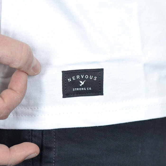 Koszulka Longsleeve Nervous Pocket White Maroon