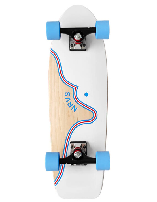 Deskorolka Cruiser Wave Nervous White/Black 26”