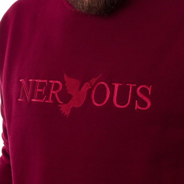 Bluza męska Nervous Crew FA18 Classic maroon