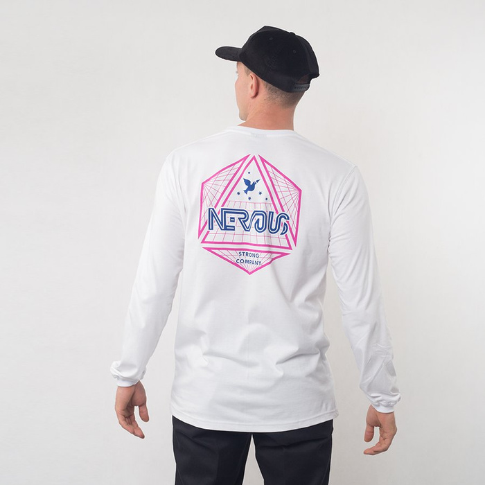 Koszulka LS Nervous Arcade White