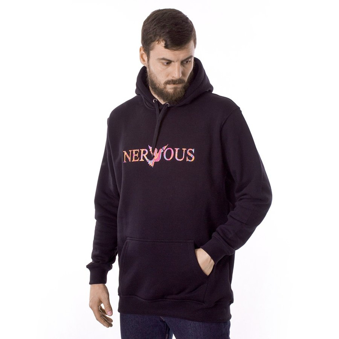Bluza męska z kapturem Nervous Hood FA19 Classic black / acid