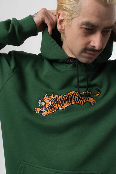 Bluza Nervous Hood Tiger Dark Green