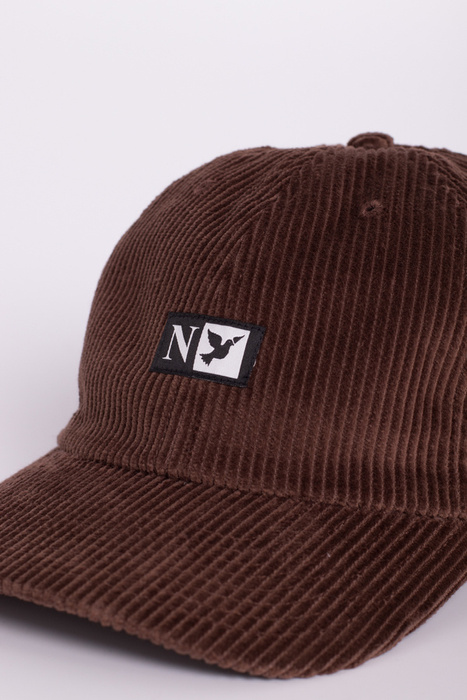 Czapka Nervous Dad Hat Cord Initial Brown