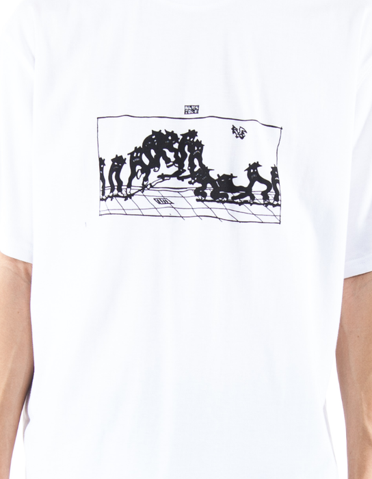 Koszulka Nervous Tope Kickflip White