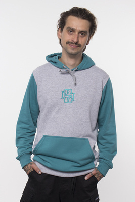 Bluza Hood Nervous Initial Ocean Grey
