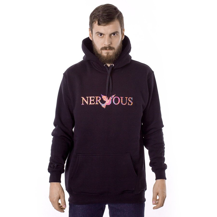 Bluza męska z kapturem Nervous Hood FA19 Classic black / acid