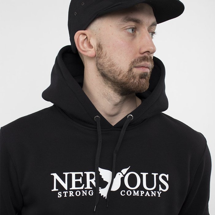 Bluza Nervous Strong Company Hood Classic Sito Black