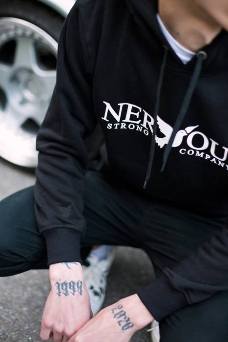 Bluza Nervous Strong Company Hood Classic Sito Black