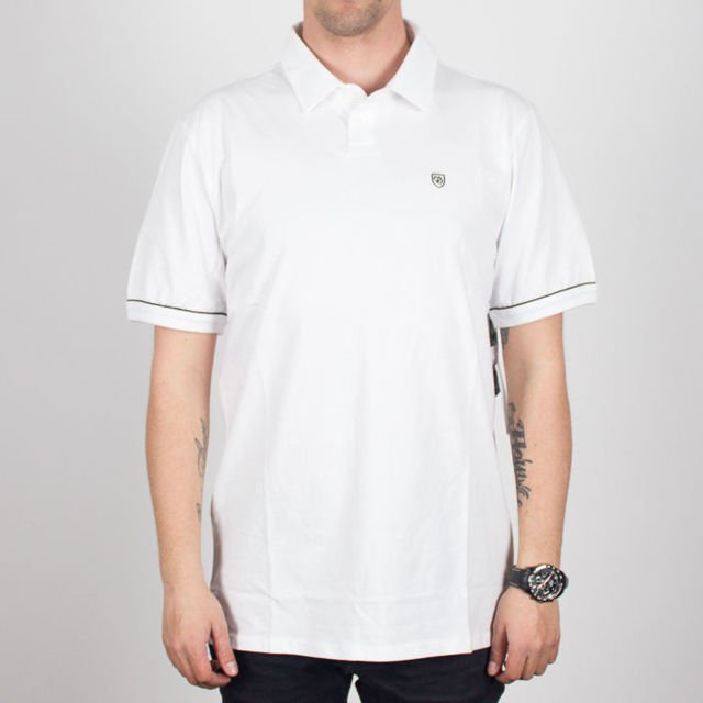 Koszulka Brixton sp18 Polo Carlos wht/blk