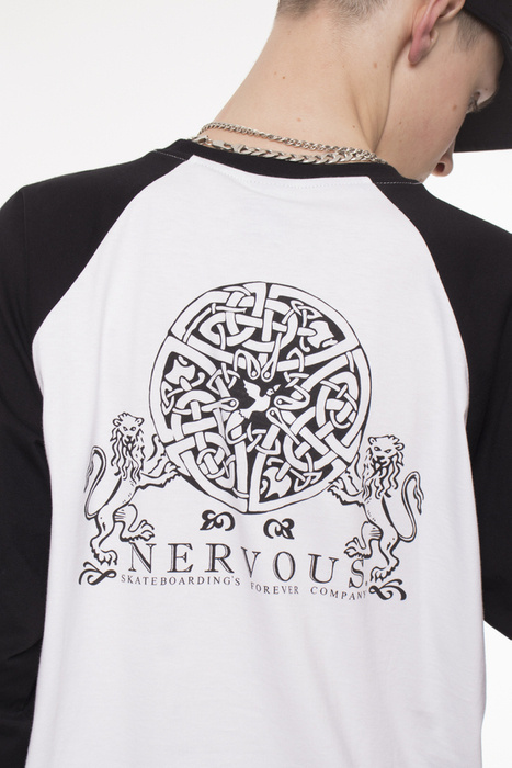 Koszulka LS Nervous Forever Black/White