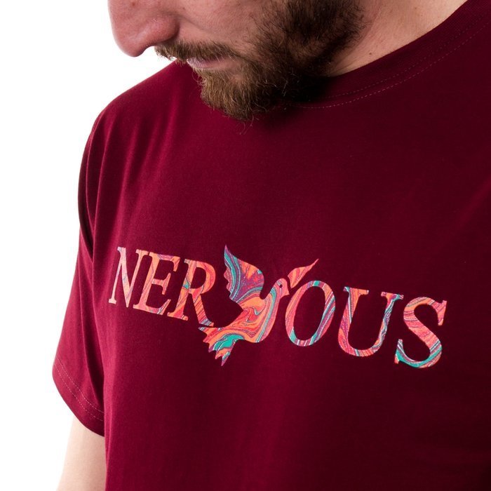 Koszulka męska Nervous Classic Acid maroon
