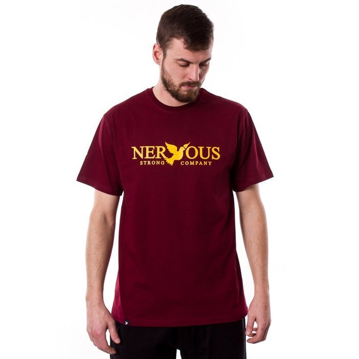 Koszulka męska Nervous Classic maroon
